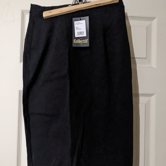 🌟NEW Collectif London Polly Bengaline Pencil Skirt: A Timeless Fashion Staple! - Picture 1 of 4